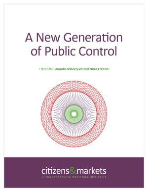 a new generation of public control, a citizens & markets initiative
