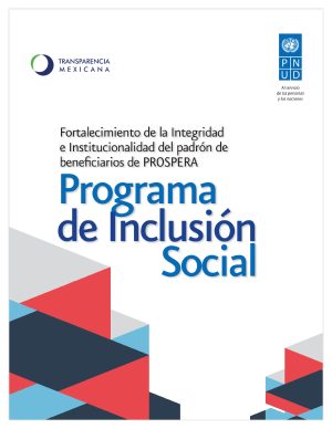 fortalecimiento de la integridad e institucionalidad del padrón de beneficiarios del prospera programa de inclusión social